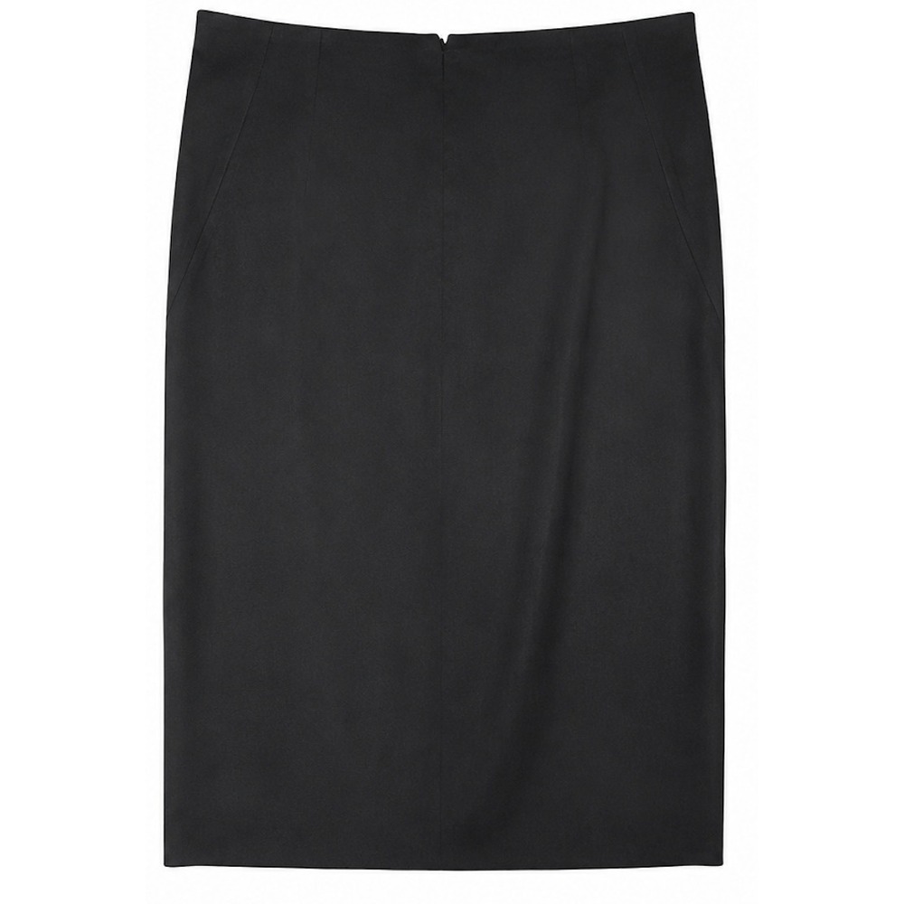 Theory Black Wool Blend Pencil Skirt Size 10 Career Office Work